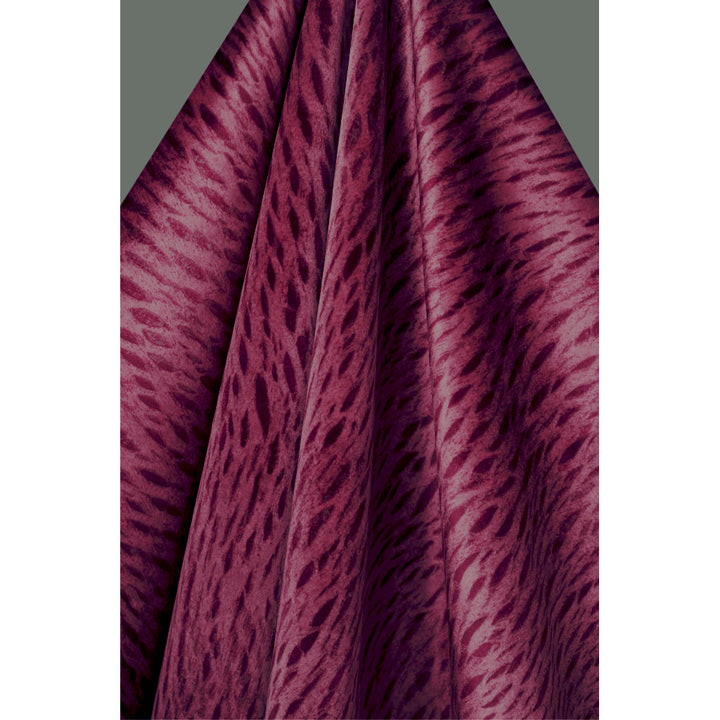 Oxblood Veneer Velvet Fabric