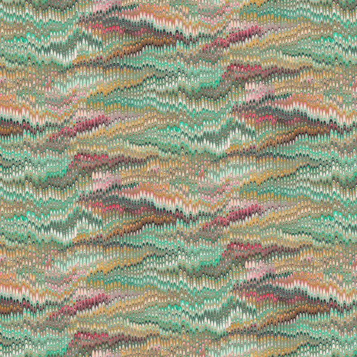 Multi Plumes Velvet Fabric