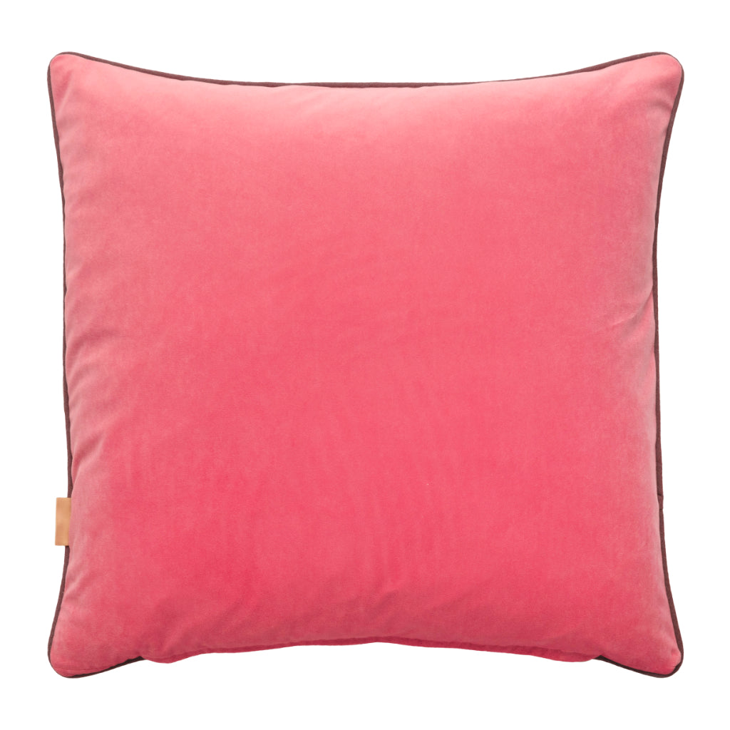 Nutmeg & Pale Pink Double-Sided Plain Cushion