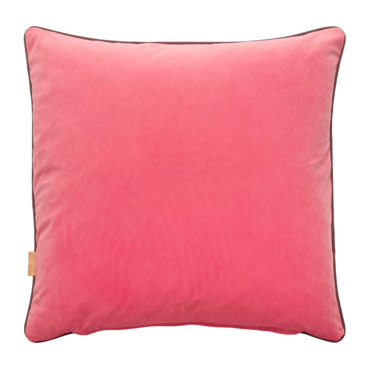 Nutmeg & Pale Pink Double-Sided Plain Cushion