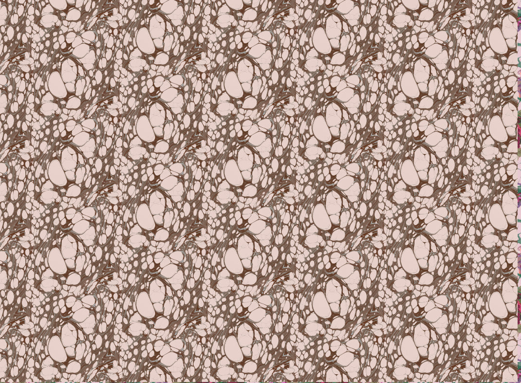 Oak Mini Marbled Velvet Fabric