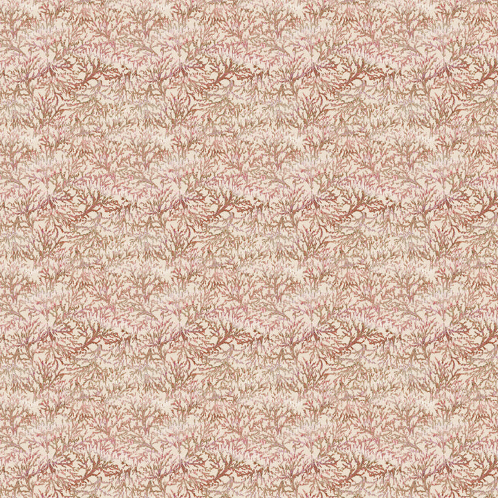 Pastel Marbled Coral Linen Fabric