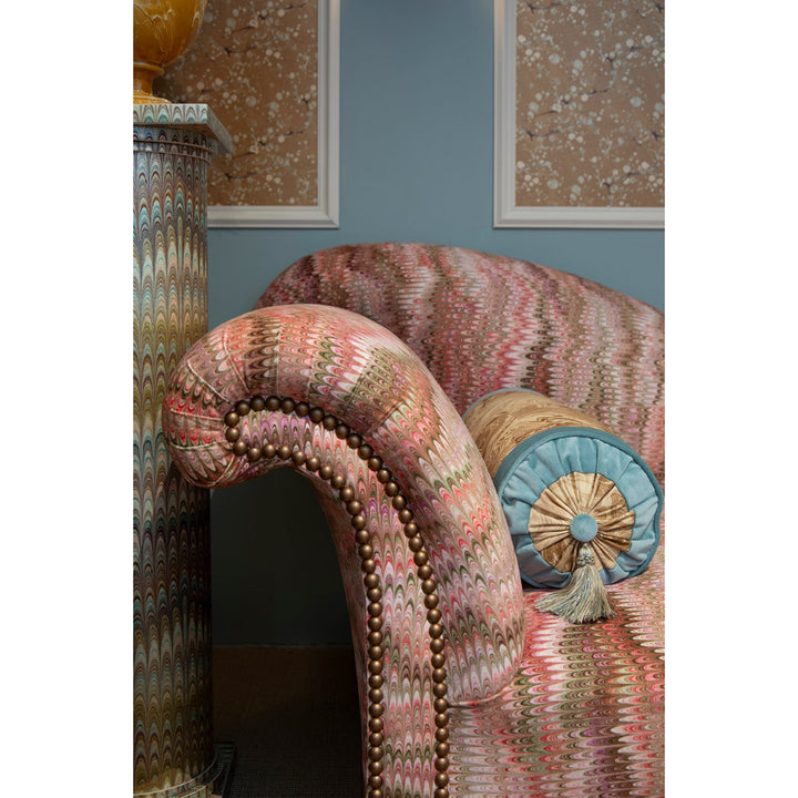 Pastel Plumes Velvet Fabric