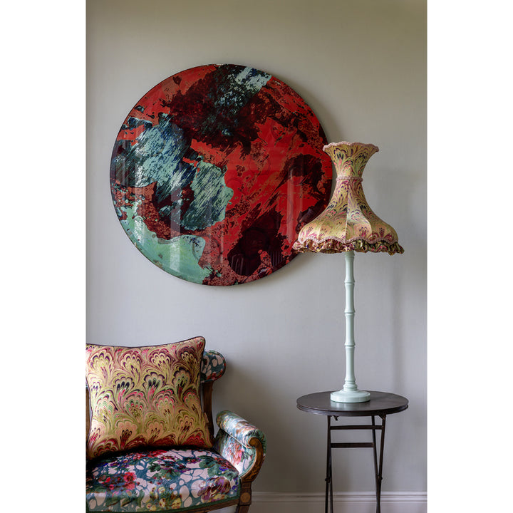 Pastel Bouquet Square Linen Cushion