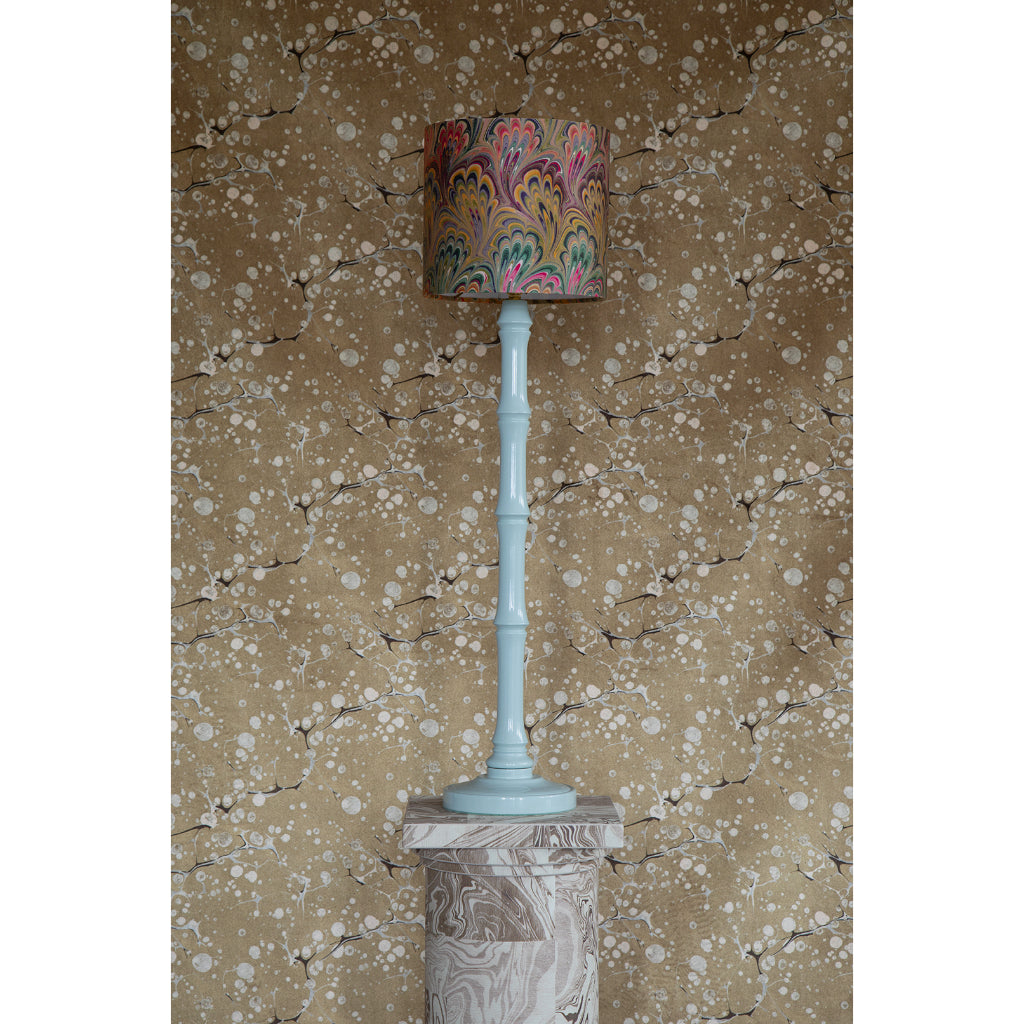 Peacock Bouquet Silk Cotton Lampshade