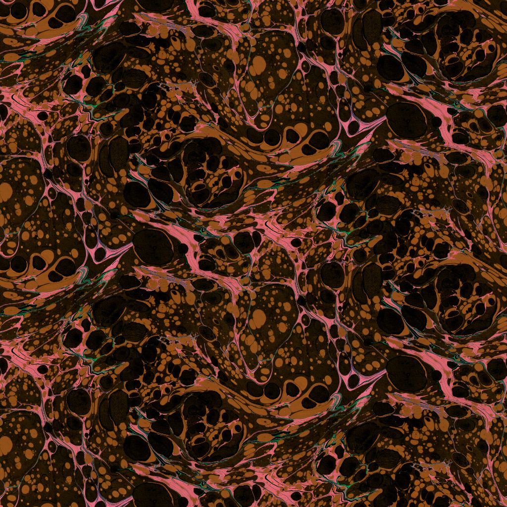 Pink Jet Marbled Velvet Fabric