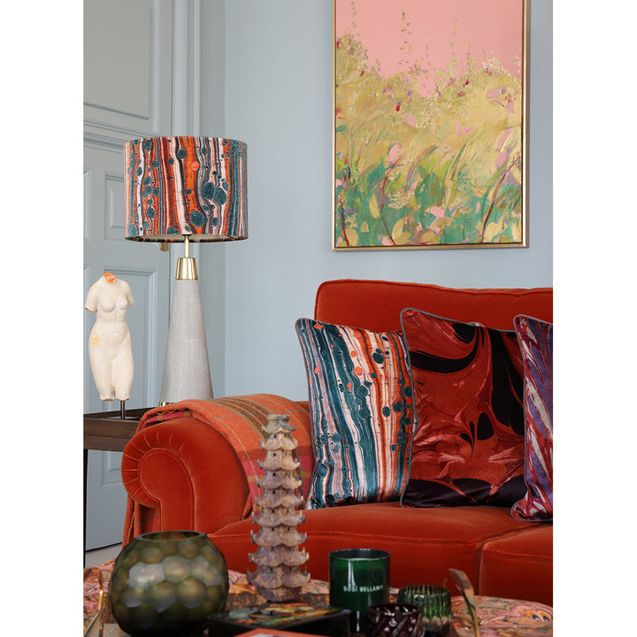 Marigold Zebra Velvet Lampshade