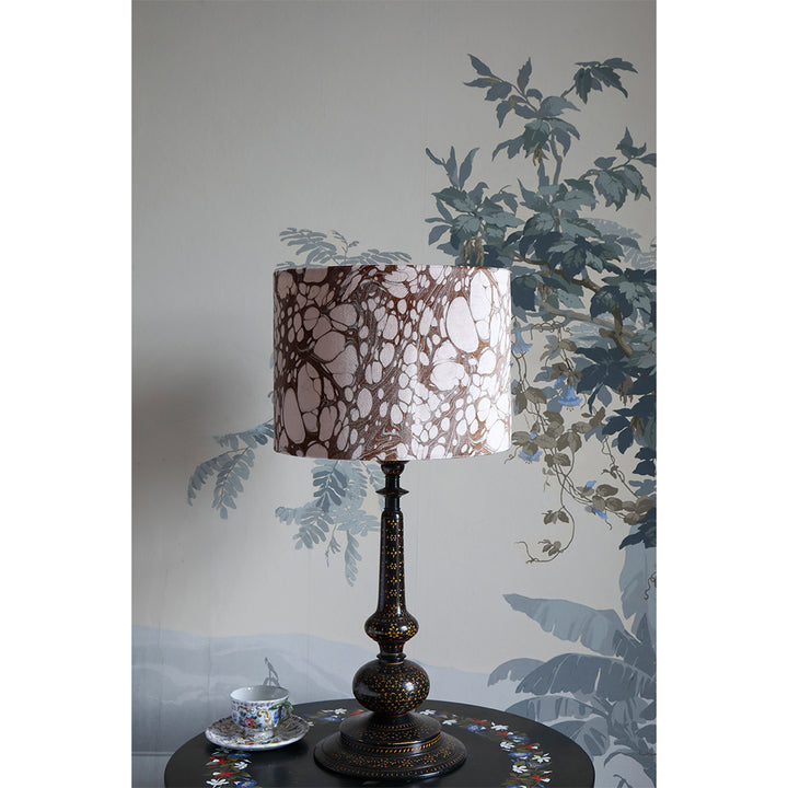 Oak Mini Marbled Velvet Lampshade