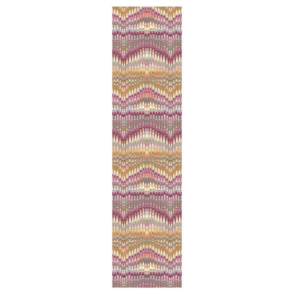Dahlia Plumes Silk Satin Scarf