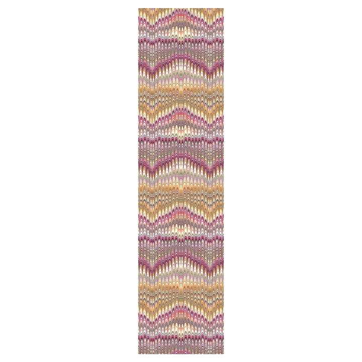 Dahlia Plumes Silk Satin Scarf