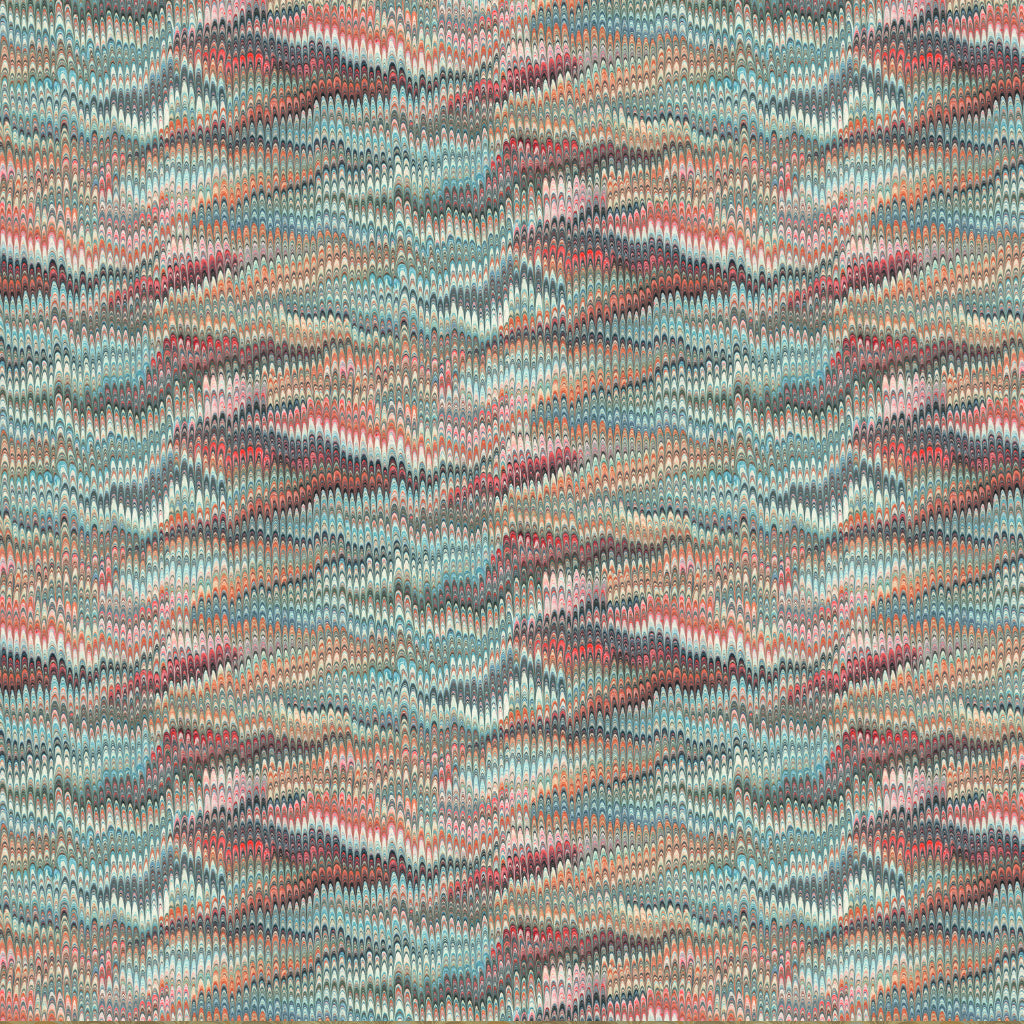 Multicoloured marbled pattern fabric