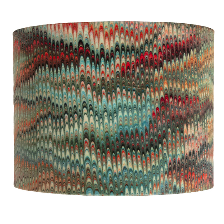 Sky Plumes Velvet Lampshade