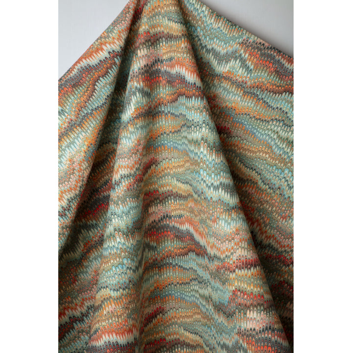 Sky Plumes Linen Fabric