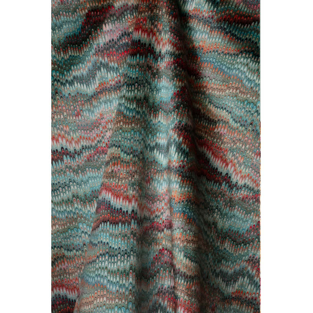 Sky Plumes Velvet Fabric