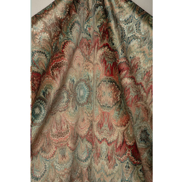 Sand Bouquet Velvet Fabric