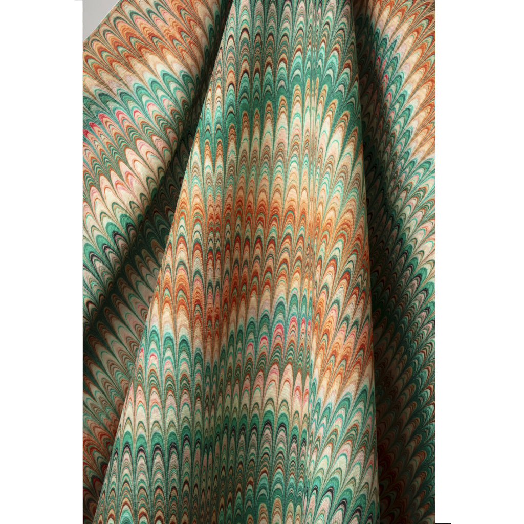Tamarind Plumes Linen Fabric