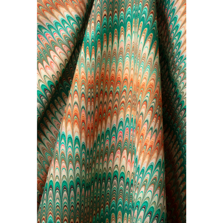 Tamarind Plumes Linen Fabric