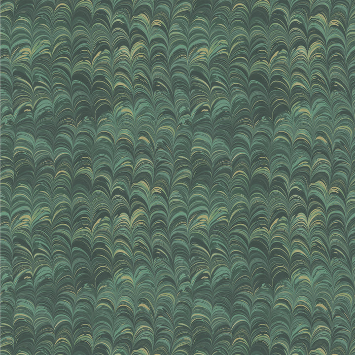 Teal Wide Comb Velvet Fabric