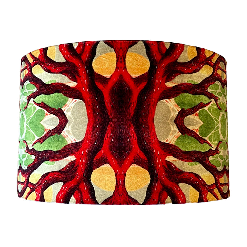 Coral Copse Extra Large Velvet Lampshade