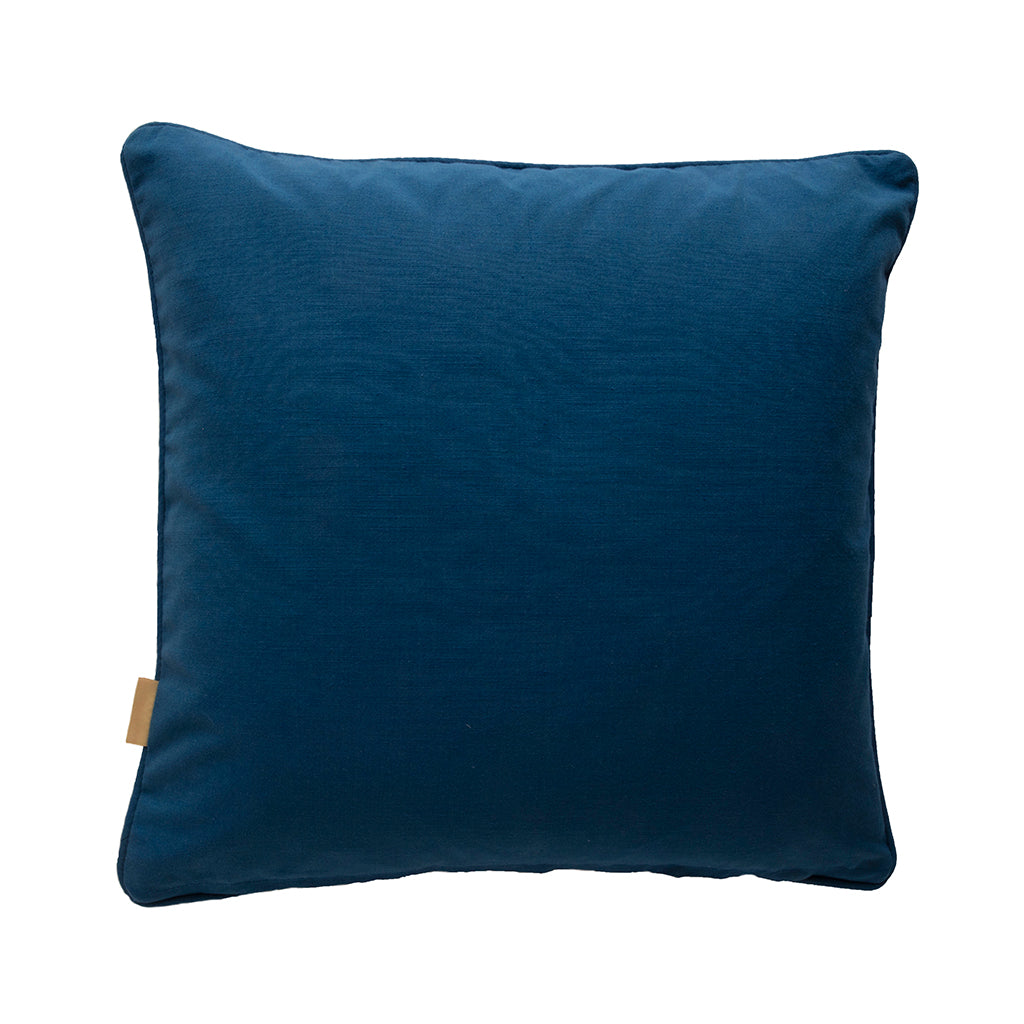 Blue Fantasy Kaleidoscope Velvet Square Cushion