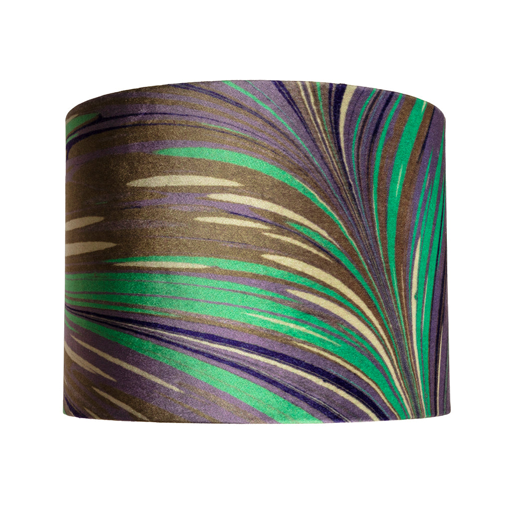 Forest Feather Velvet Lampshade