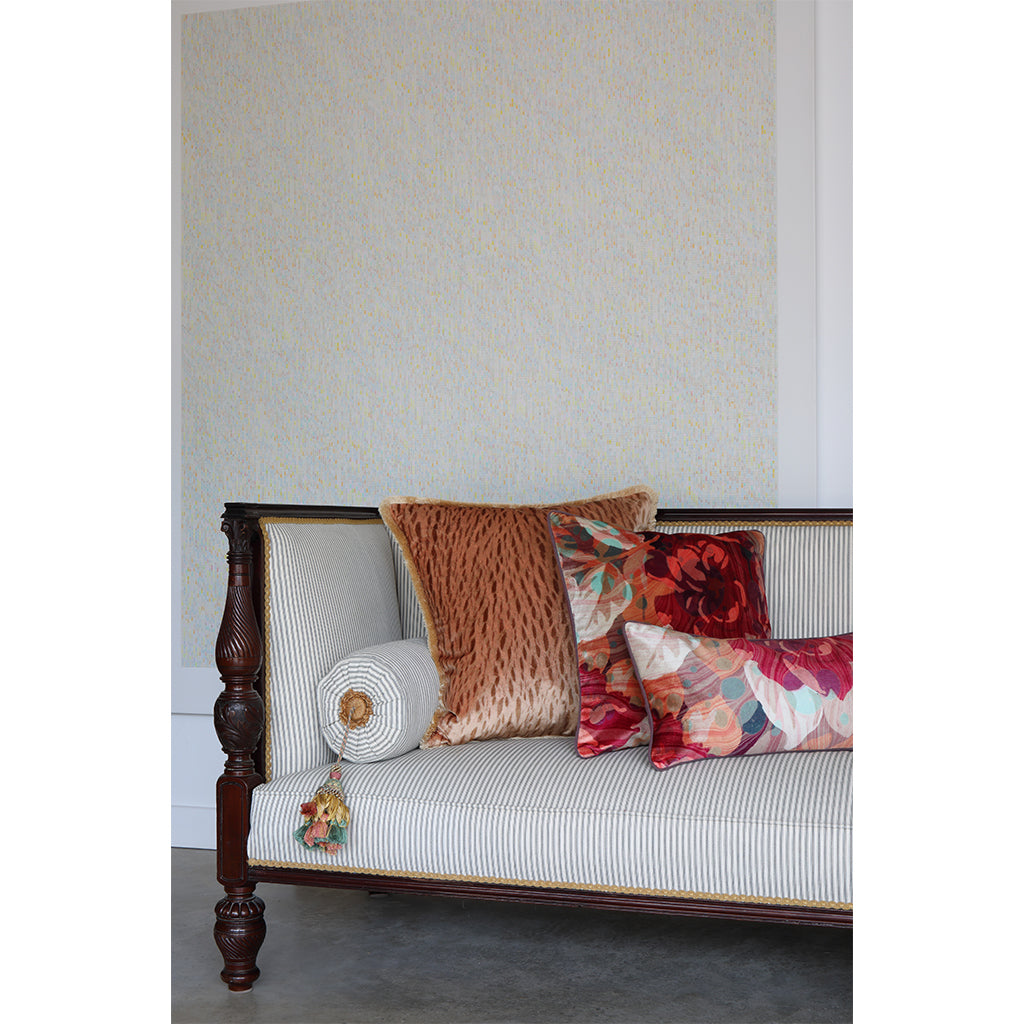 Wheat veneer velvet extra large ruched pillow