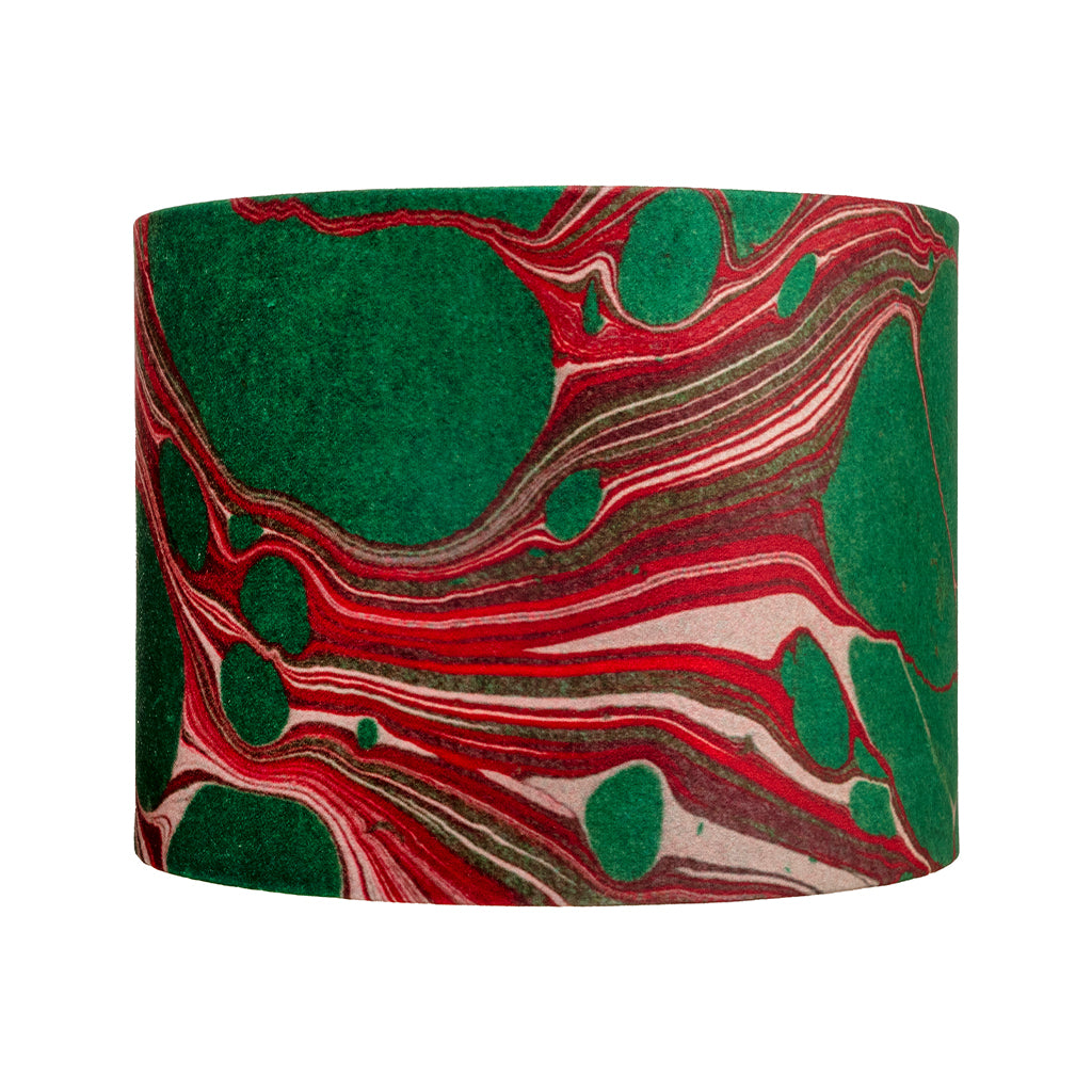 Velvet patterned lampshade