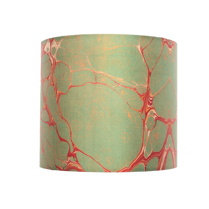 Sage Marbled Small Silk Cotton Lampshade