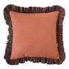 Ruffled Two Tone Casa/Morello Cotton Cushion