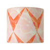 Peach Marbled Chevron Small Cotton Lampshade