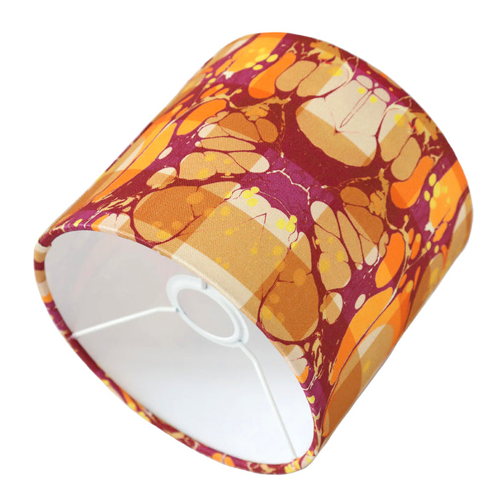 Amber Marbled Lauren Small Cotton Lampshade