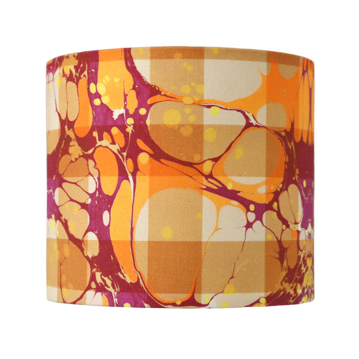 Amber Marbled Lauren Small Cotton Lampshade