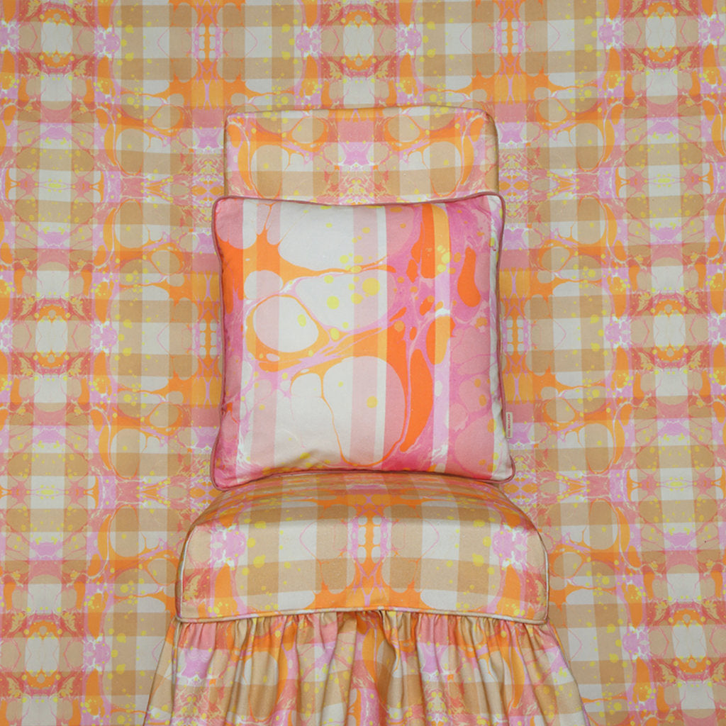 Pastel Marbled Lauren Cotton Cushion