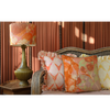 Ruffled Sunflower Marbled Chevron Cotton Cushion