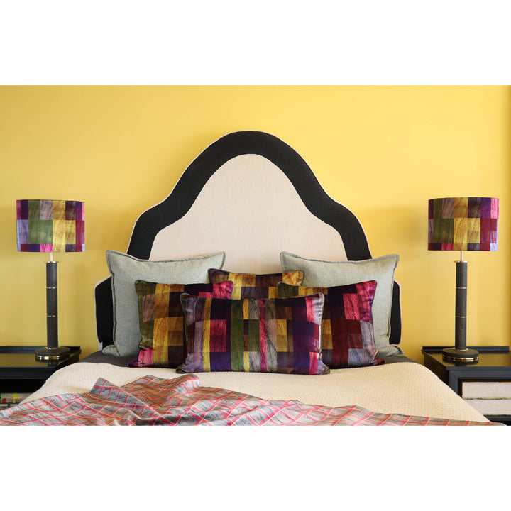 Multi Parquet Velvet Lampshade