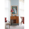 Rose Abstract Linen Cone Lampshade