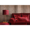 red velvet geometric triangle cushion