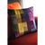 patchwork multicolour cushion