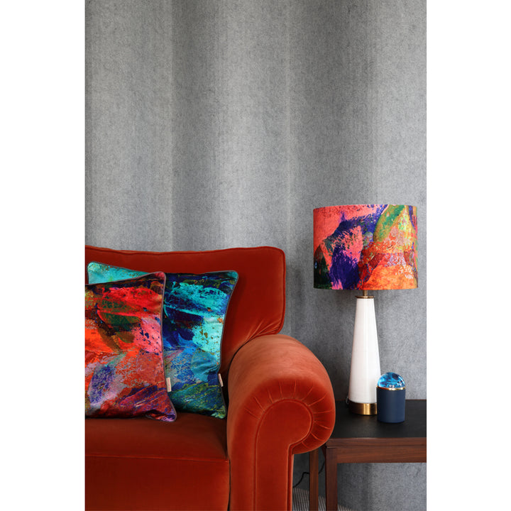 Rose Abstract Velvet Lampshade