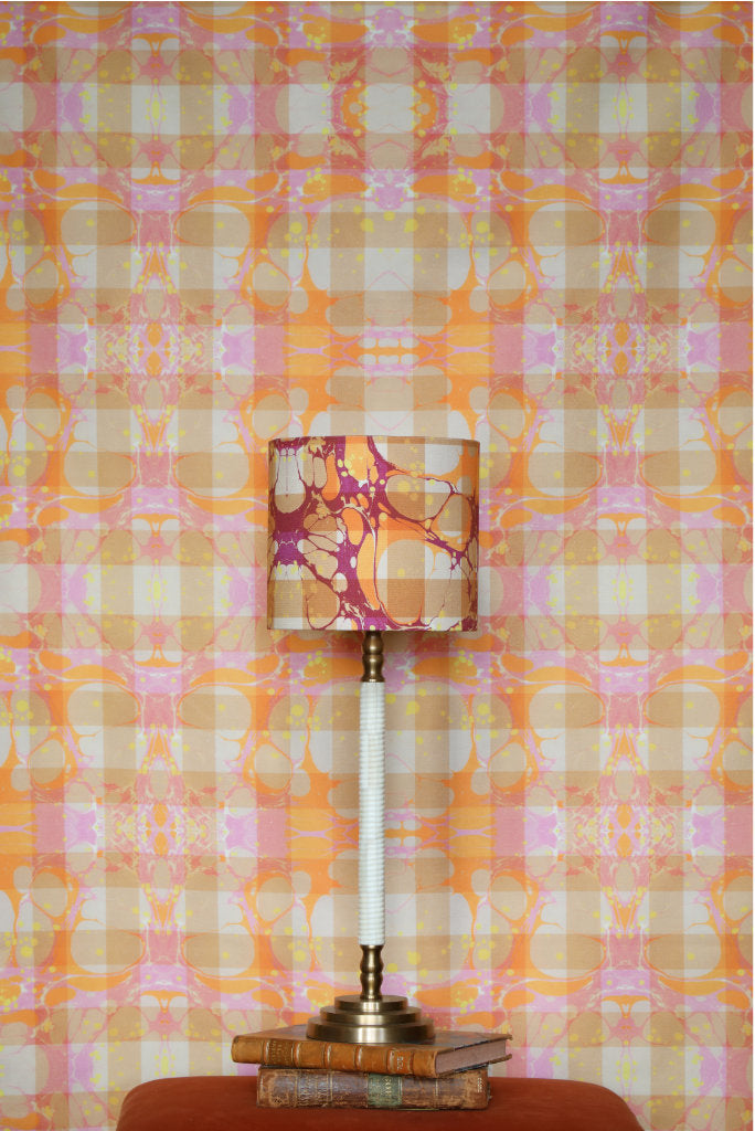 Pastel Marbled Lauren Cotton Fabric (6m available)