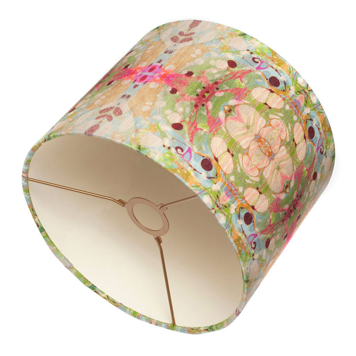 Beige Ripple Kaleidoscope Linen Lampshade (only 1 left)