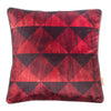 Carmine Intarsia Velvet Square Cushion