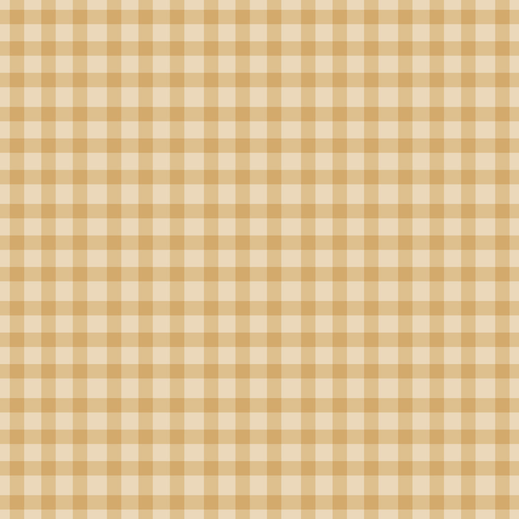 Caramel Check Cotton Fabric