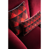 Carmine Cotton Velvet Square Cushion (only 1 available)