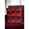 Carmine Cotton Velvet Square Cushion (only 1 available)