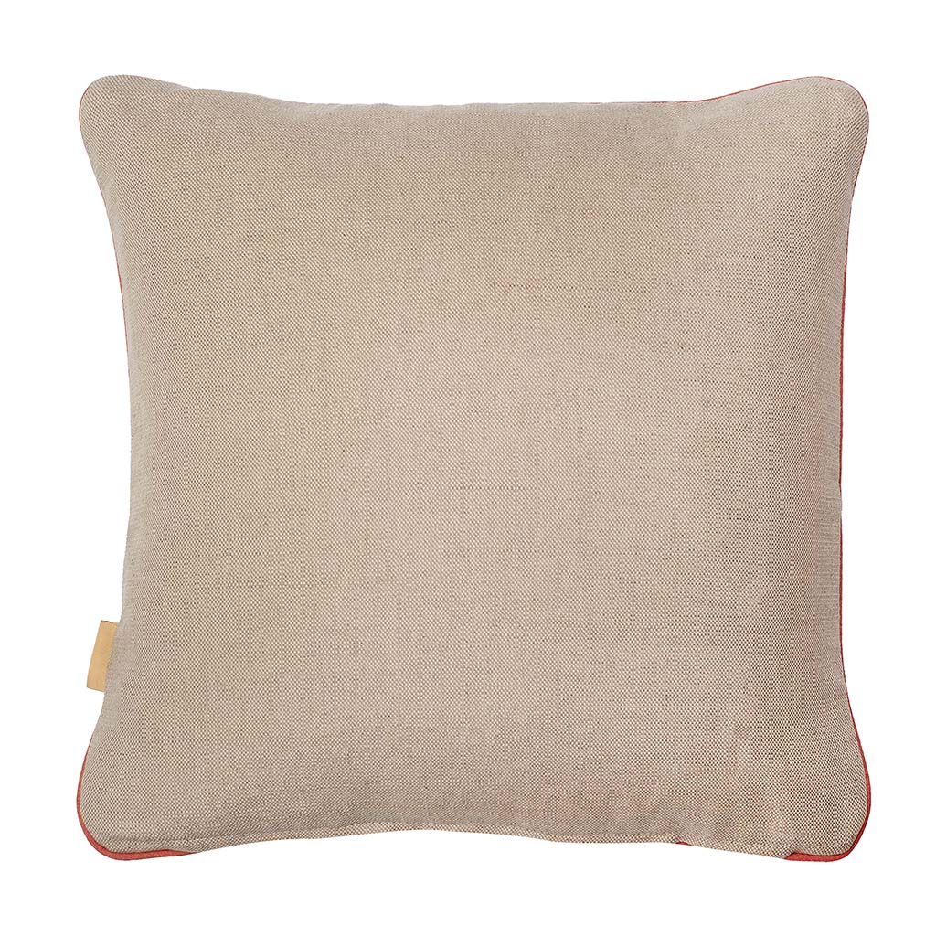 Tamarind Plumes Square Linen Cushion