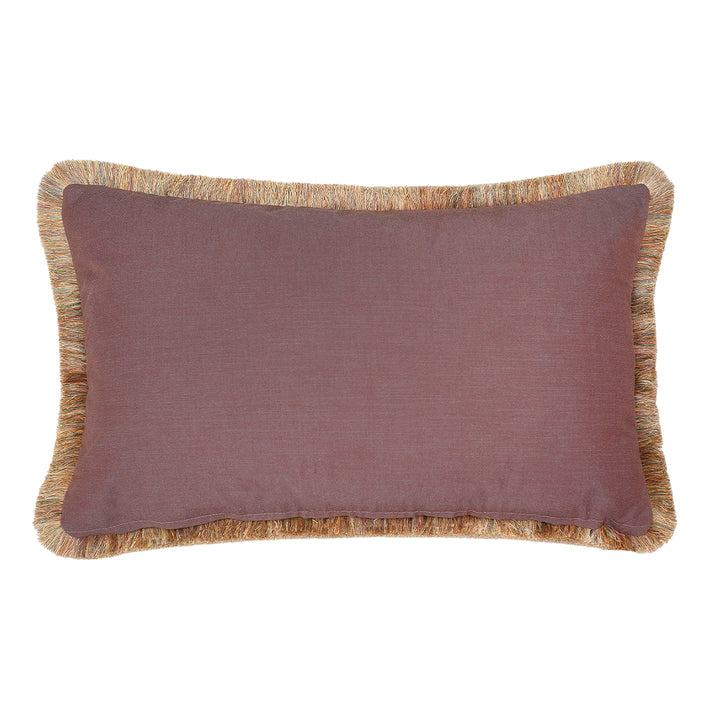 Ruched Pastel Bouquet Velvet Large Oblong Cushion