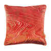 Amber Marbled Square Velvet Cushion
