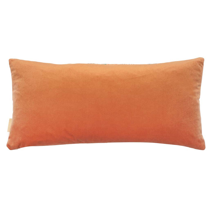 Saffron Plumes Velvet Medium Oblong Cushion