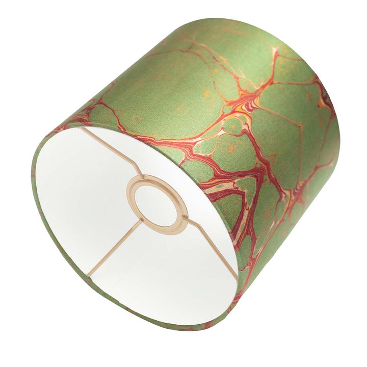 Sage Marbled Small Silk Cotton Lampshade